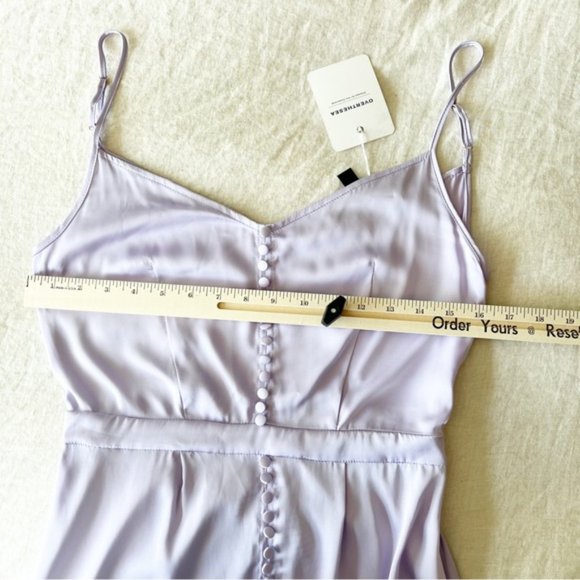 Women's Lavender Sleeveless V-Neck Pullover Midi Dress Size M/6 - Picture 7 of 8